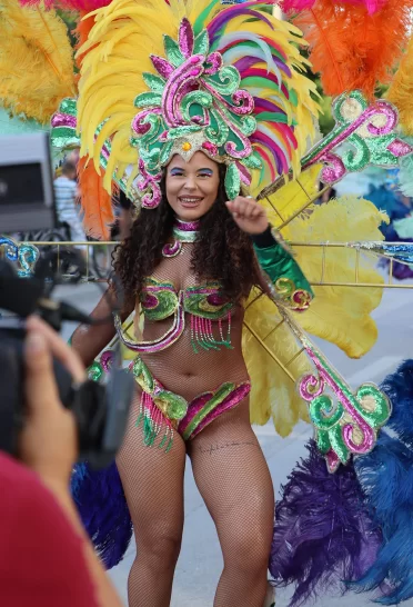 Golden Eagle Carnival colorful dancer