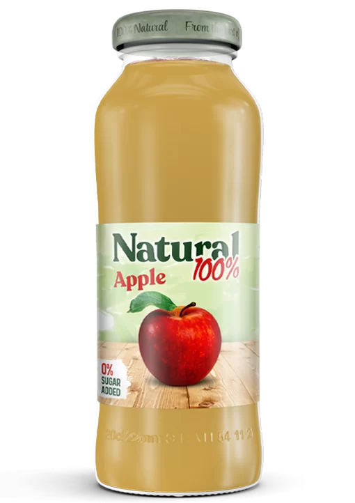 Natural 100 apple bottle