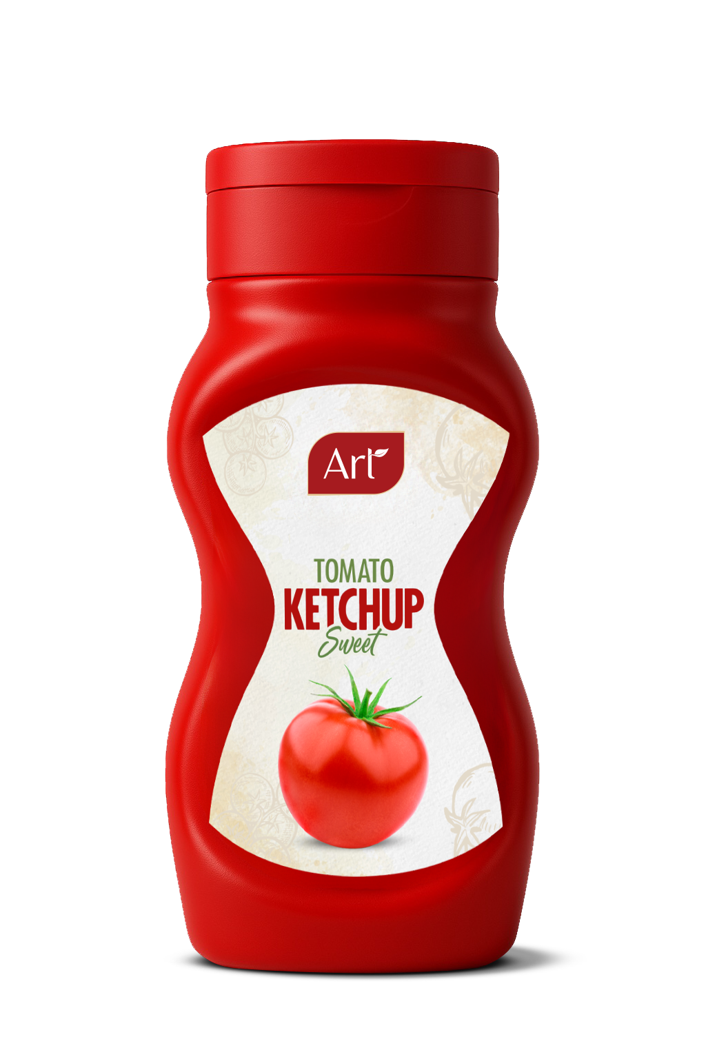 Art Food ketchup bottles