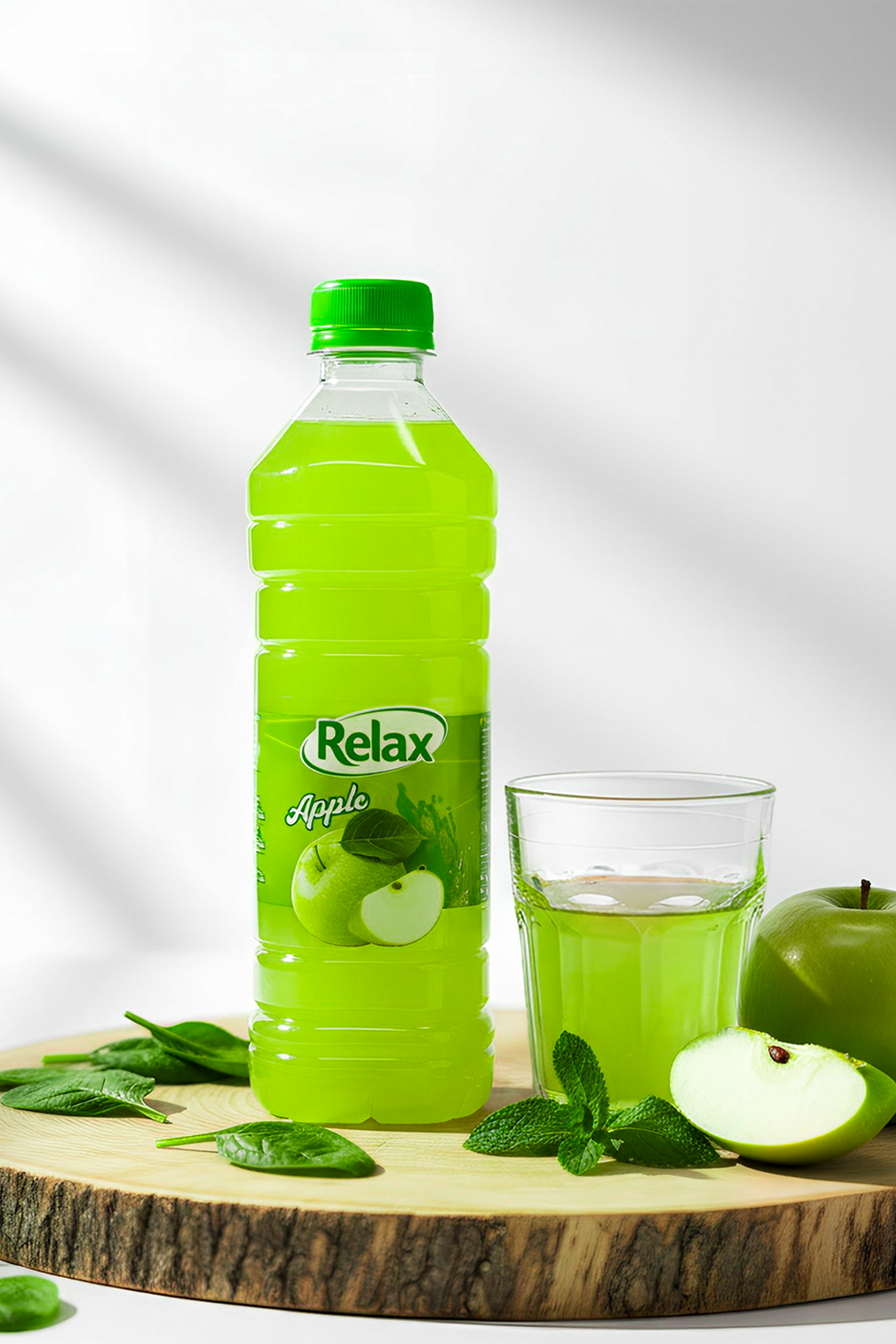 Relax Ice Tea can with glass